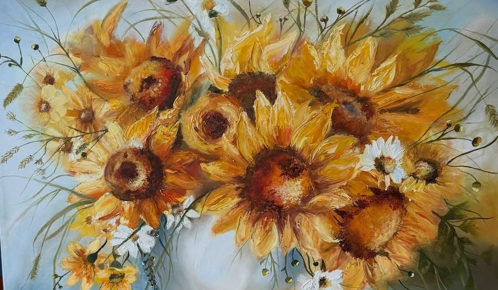 Sunflowers, 2024. Oil on canvas.