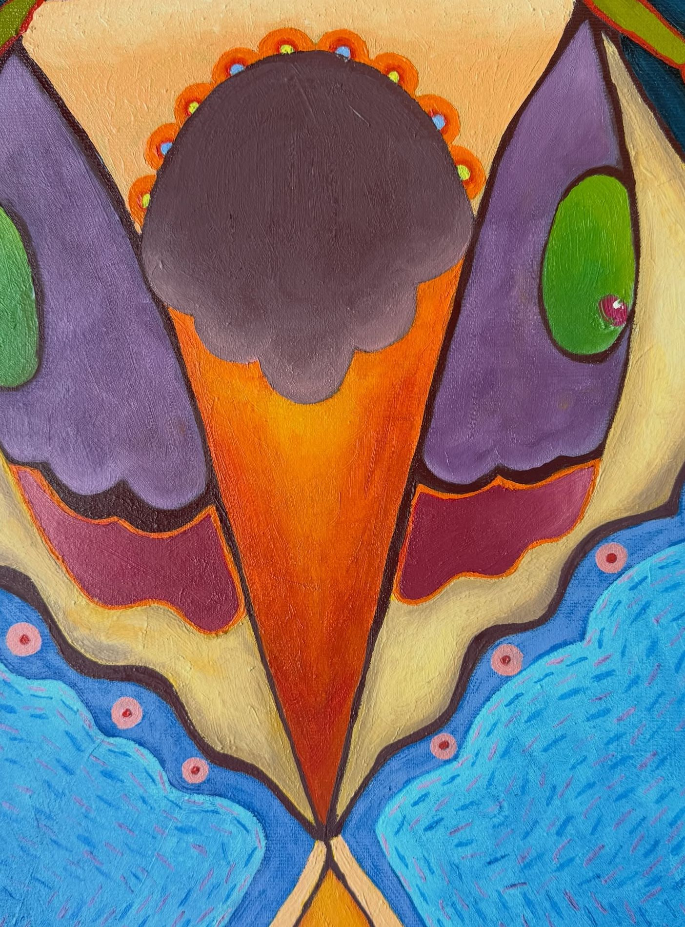 Wings, 2025. Acrylic on canvas.